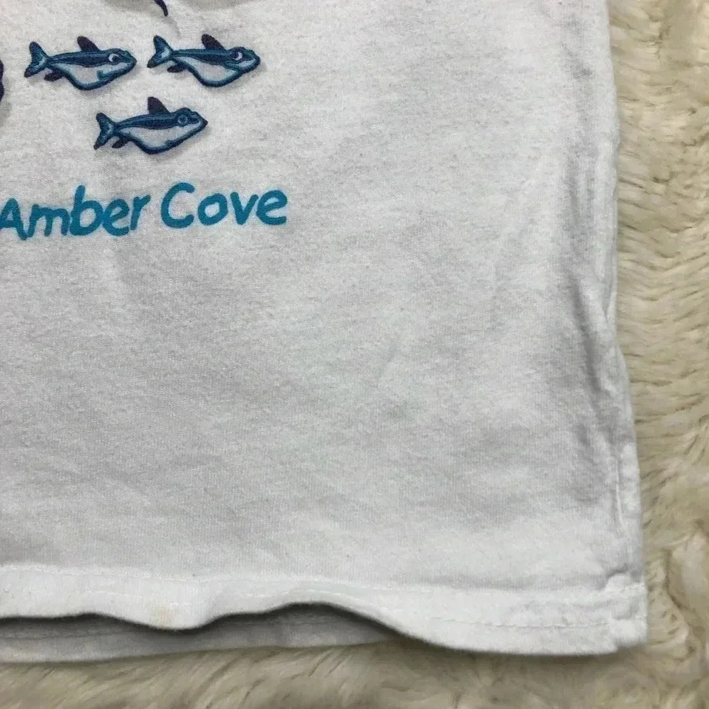 Del  Sol Amber Cove I Sea Fish T-Shirt White Sz 3T - Picture 2 of 16